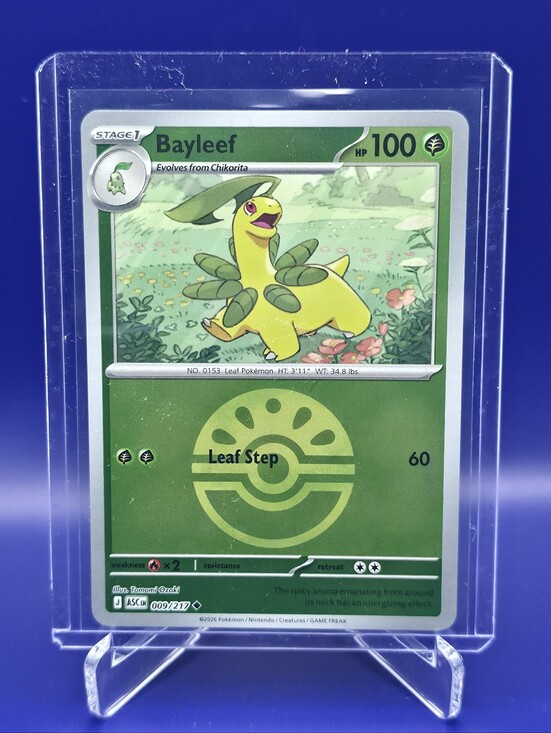 Pokemon Other - Pokémon TCG - Bayleef (Friend Ball) - Ascended Heroes - Reverse Holo - 009/217